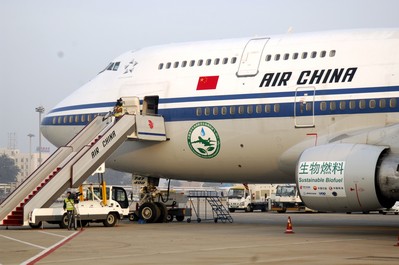 國航成功進行國內首次航空生物燃料試飛
